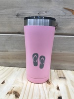  Ozark Trail Pink 20oz laser Engraved Flip Flops tumbler