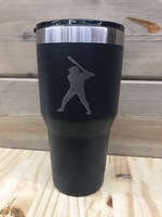  Ozark Trail 30oz Gray Laser Engraved Baseball Tumbler