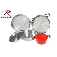 rothco 169 stainless steel 5pc mess kit