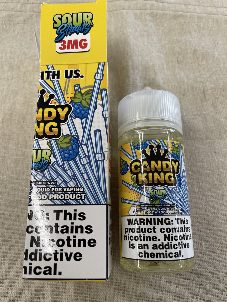 CANDY KING SOUR STAWS 3MG 100ML E JUICE