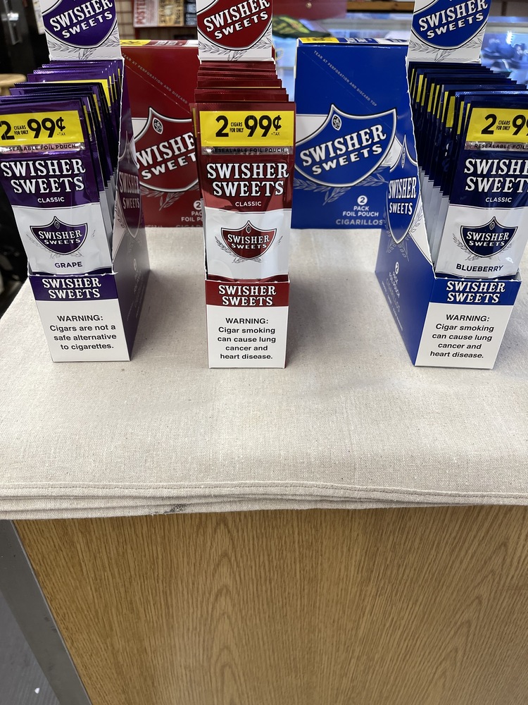 swisher sweets 2 for 99 classic, grape and blueberry Wellston Pawn